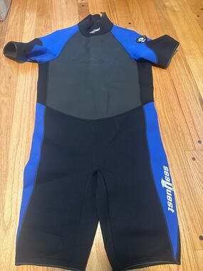 SeaQuest 2mm Shorty Wetsuit Neoprene Scuba Dive Adult L Est Unisex